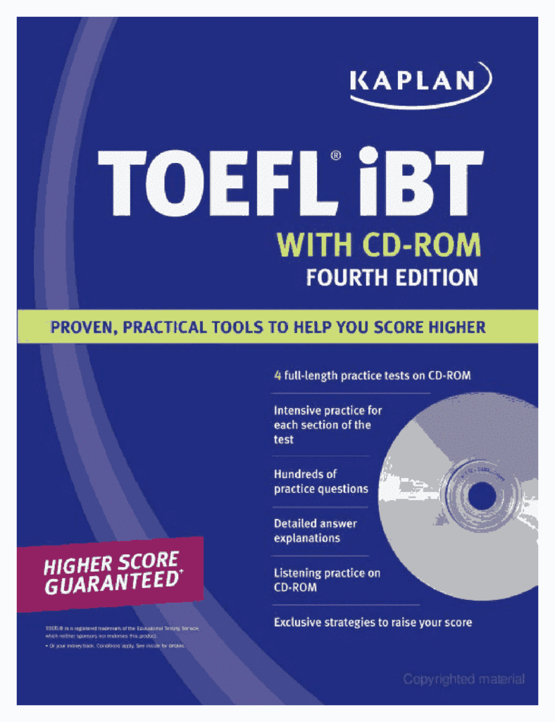 Kaplan TOEFL iBT là tài liệu luyện thi TOEFL iBT toàn diện từ Kaplan Test Prep, một trong những nhà xuất bản uy tín hàng đầu thế giới về tài liệu chuẩn bị các kỳ thi quốc tế. Cuốn sách được thiết kế giúp người học hiểu rõ cấu trúc bài thi, các chiến lược làm bài hiệu quả và phát triển toàn diện bốn kỹ năng: Reading, Listening, Speaking và Writing theo định dạng của TOEFL iBT.