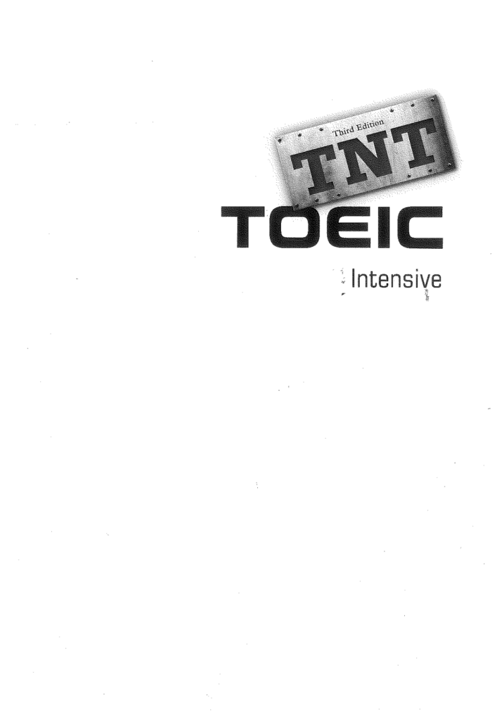 TNT TOEIC Intensive Third Edition
