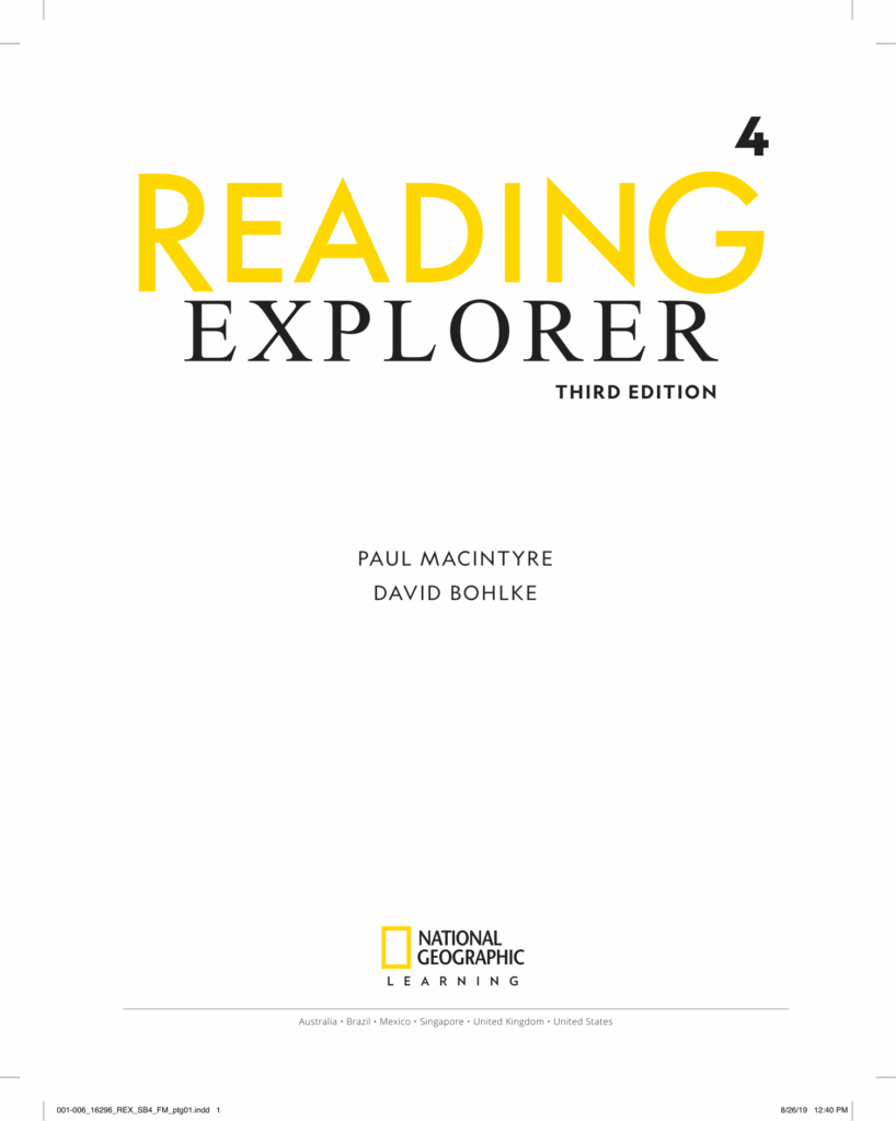 Reading Explorer 4 (Third Edition) (Paul Macintyre, David Bohlke)